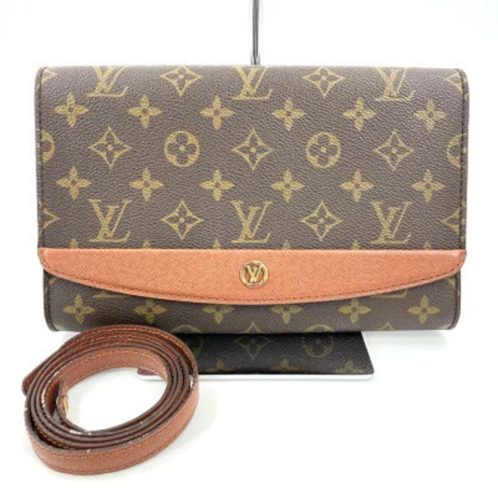 Louis Vuitton Twin Monogram Canvas Leather Crossbody Bag Purple